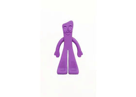 ToyQube 10” Gumby Vinyl Figure Purple - authentic ToyQube product