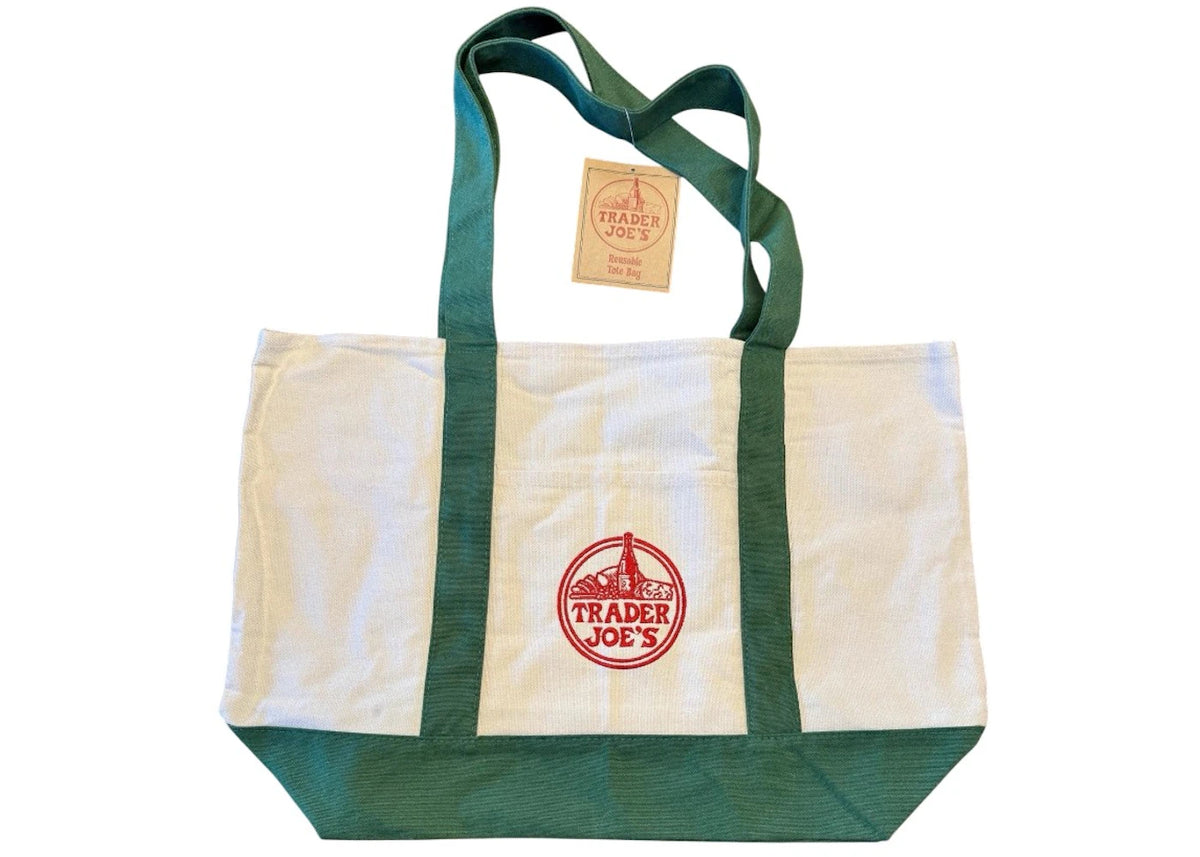 Trader Joe's Large Shopping Tote Bag Green - vue secondaire A