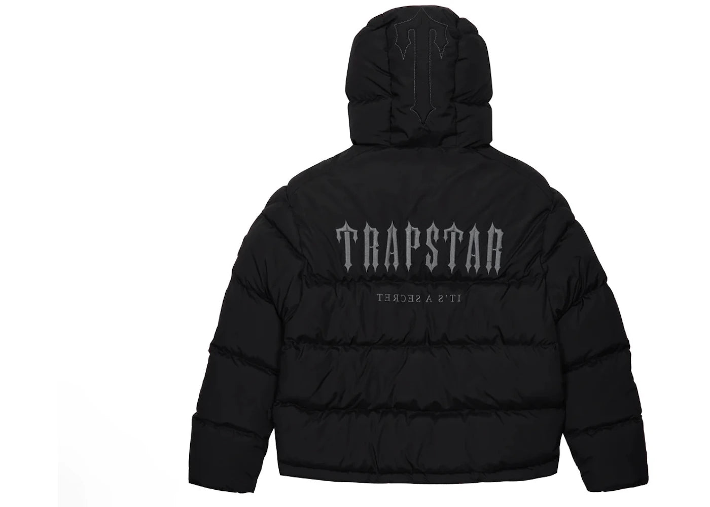 Trapstar Decoded 2.0 Hooded Puffer Jacket Black - vue 360