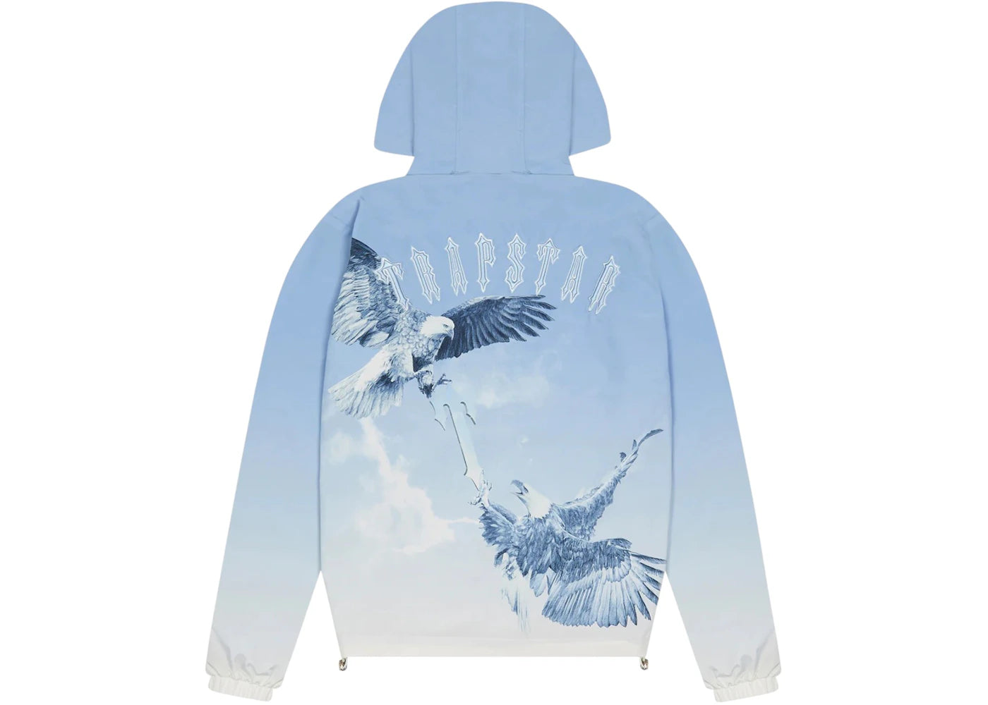 Trapstar Flying Birds Zip Windbreaker Jacket Blue - vue secondaire B