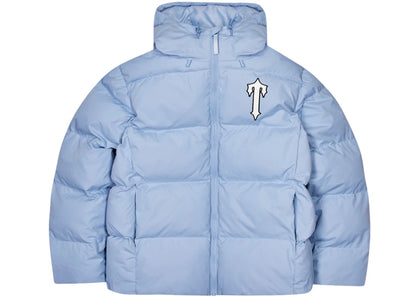 Trapstar Irongate Arch Hooded Puffer Jacket Light Blue - authentic Trapstar apparel