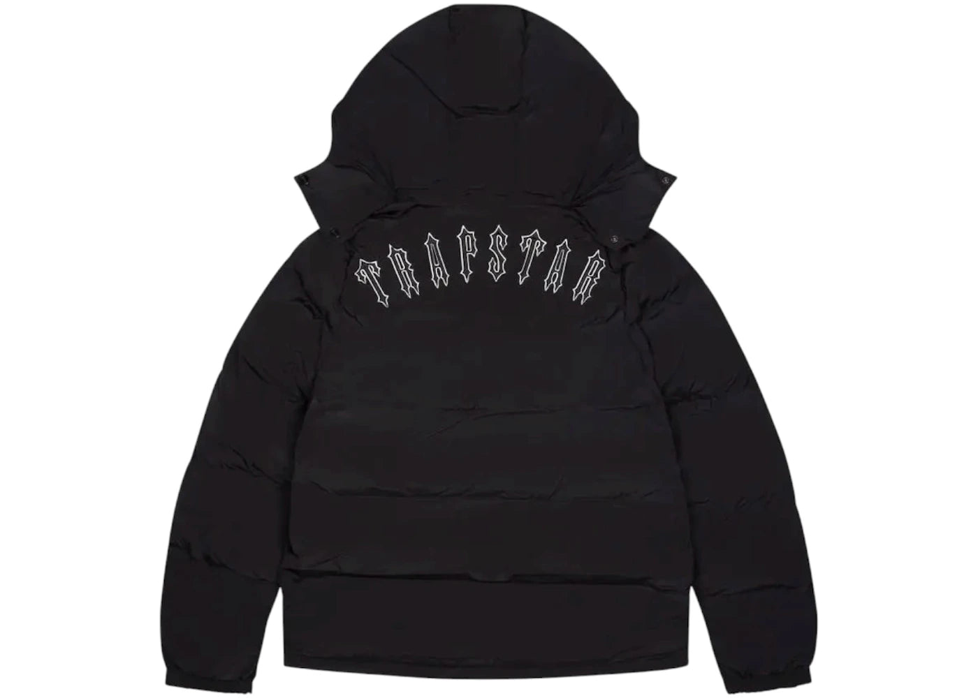 Trapstar Irongate Detachable Hooded Puffer Jacket Black