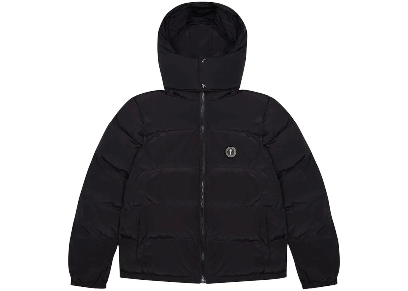 Trapstar Irongate Detachable Hooded Puffer Jacket Black - vue 360
