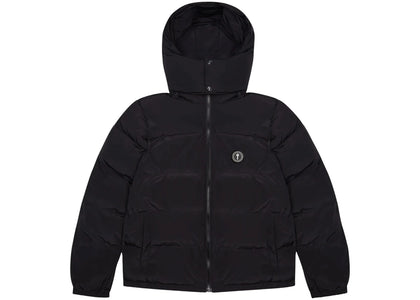 Trapstar Irongate Detachable Hooded Puffer Jacket Black - authentic Trapstar apparel