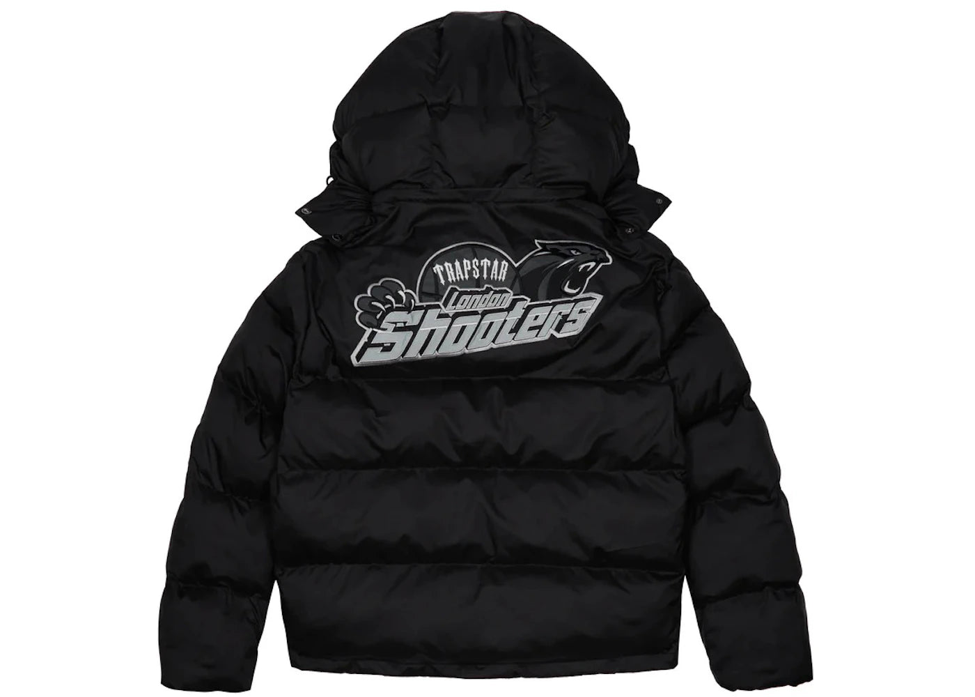 Trapstar Shooters Hooded Puffer Black/Reflective - vue secondaire A