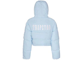 Trapstar Women's Decoded 2.0 Hooded Puffer Ice Blue
