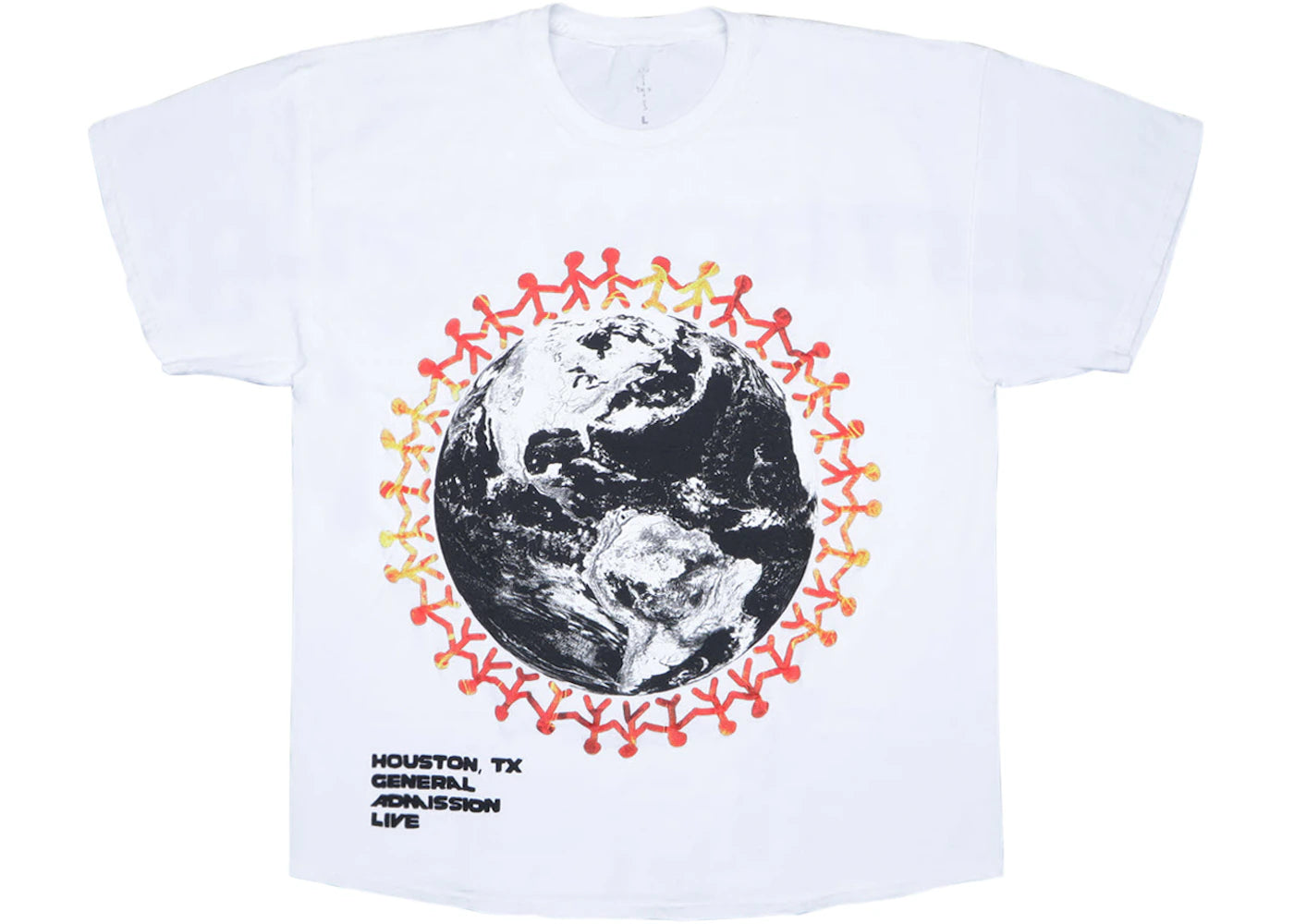 Travis Scott Around The World Tee White - vue secondaire A