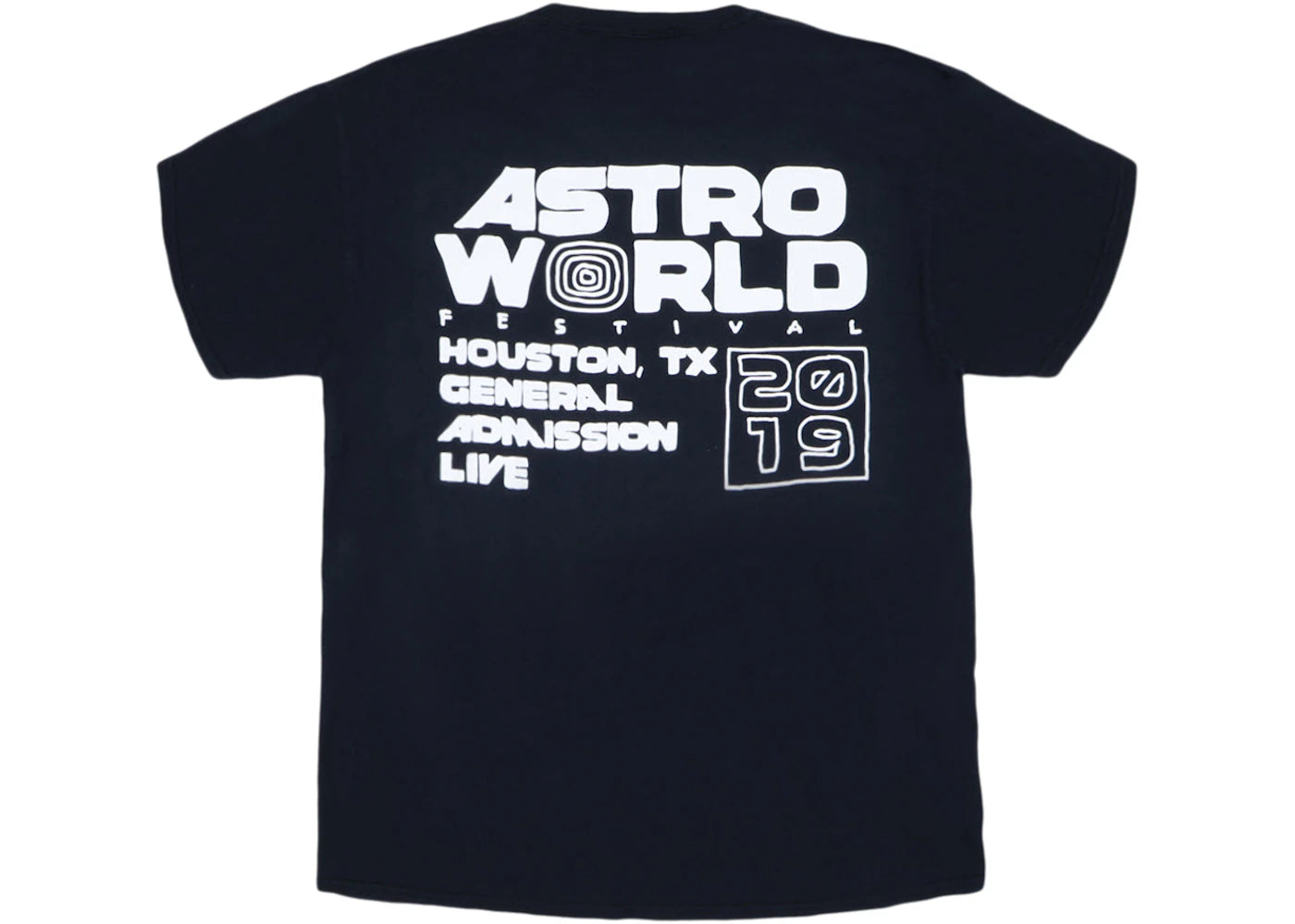 Travis Scott Astrofest Staff 2019 Tee Black - vue secondaire B