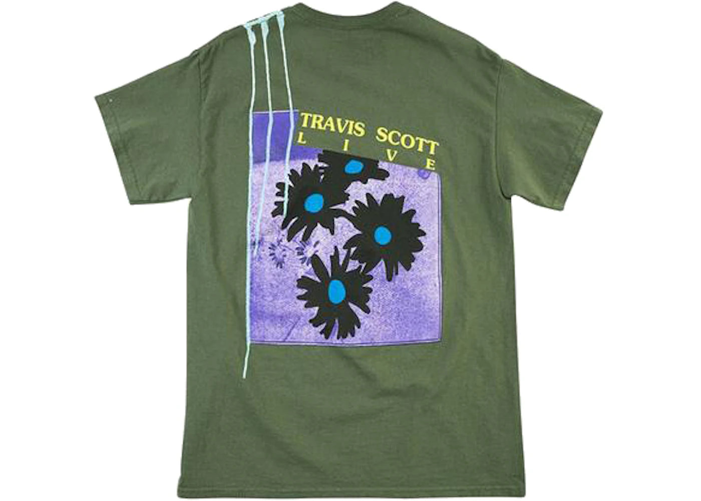 Travis Scott Astroworld Europe Exclusive T-Shirt Washed Green - vue secondaire A