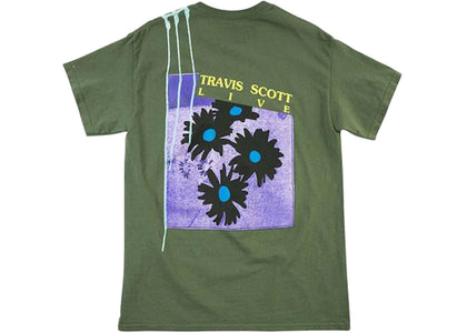 Travis Scott Astroworld Europe Exclusive T-Shirt Washed Green - apparel view 2