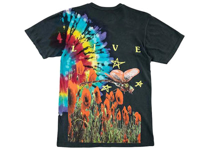 Travis Scott Astroworld Europe Exclusive Tie Dye T-Shirt Black - apparel view 2