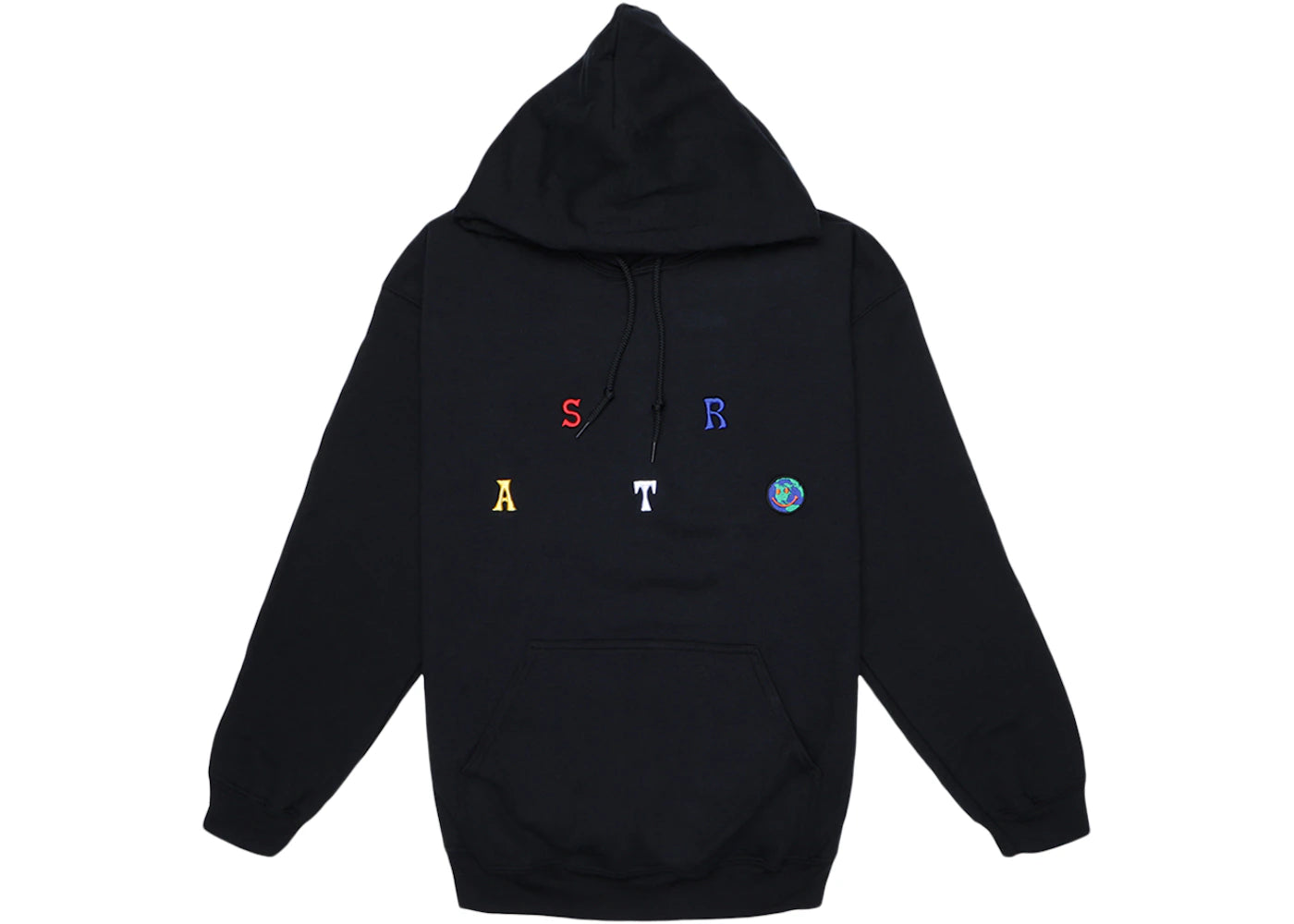 Travis Scott Astroworld Scattered Hoodie Black - vue 360