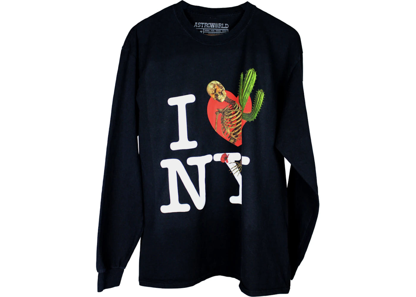 Travis Scott Astroworld I Love NY L/S Tee Black - vue secondaire A