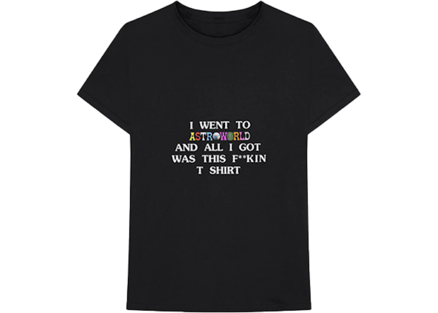 Travis Scott Astroworld I Went To Astroworld Tee Black - vue secondaire A