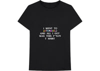 Travis Scott Astroworld I Went To Astroworld Tee Black