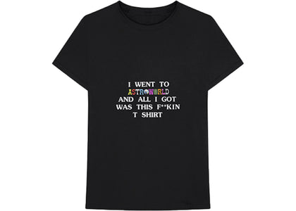Travis Scott Astroworld I Went To Astroworld Tee Black - product view 2