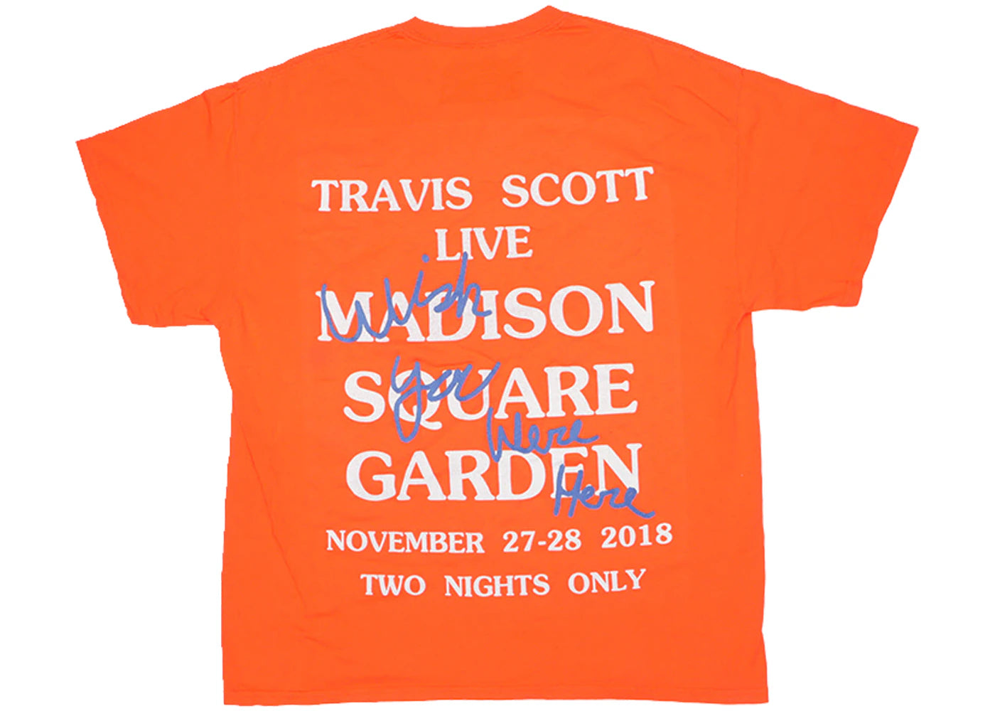 Travis Scott Astroworld NY Exclusive T-Shirt Orange