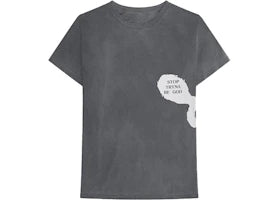 Travis Scott Astroworld Stop Tryna Be God Reversible Tee Grey