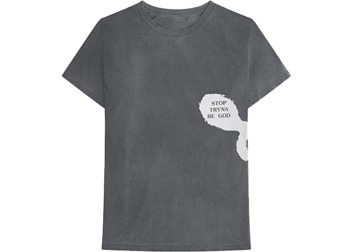 Travis Scott Astroworld Stop Tryna Be God Reversible Tee Grey - vue secondaire A