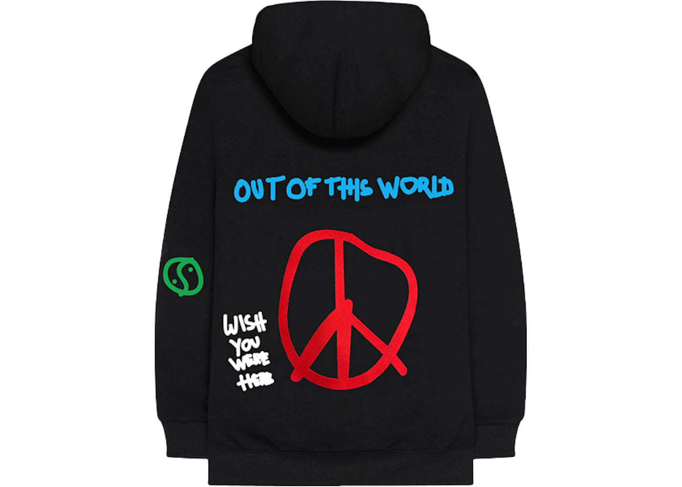 Travis Scott Astroworld World Peace Hoodie Black - vue secondaire B