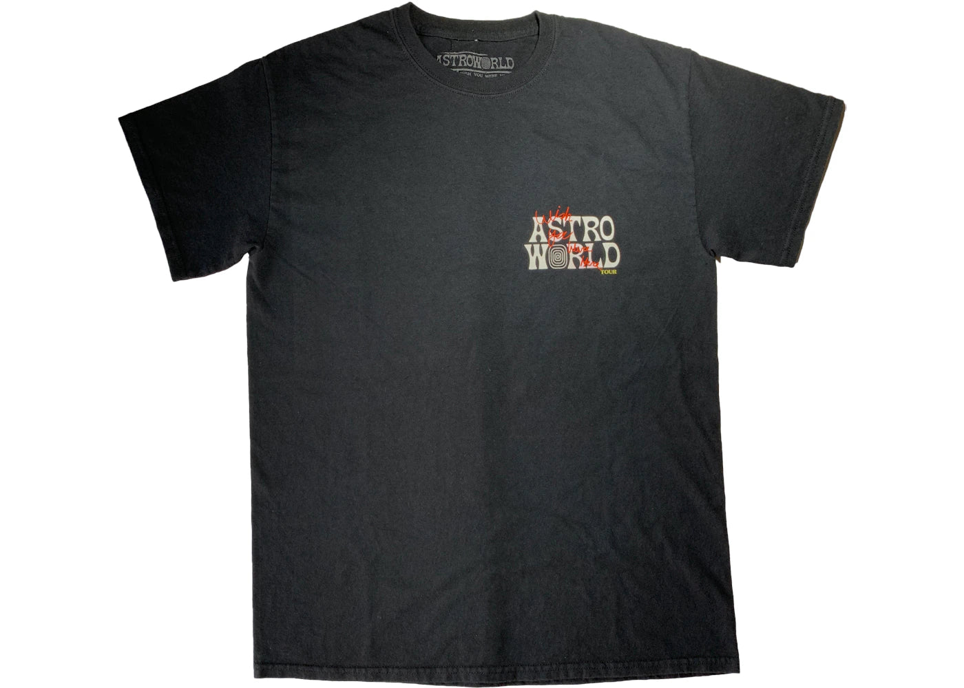 Travis Scott Astroworld Tour Wish You Were Here Tee Black - vue 360