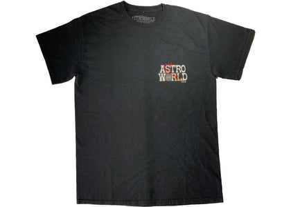 Travis Scott Astroworld Tour Wish You Were Here Tee Black - authentic Travis Scott product
