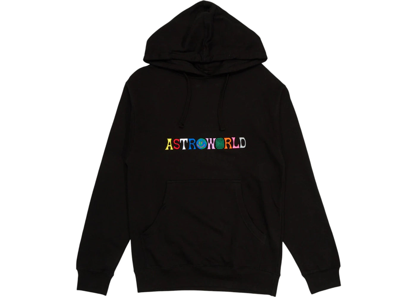 Travis Scott Astroworld Logo Hoodie Black - vue 360