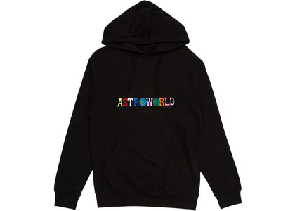 Travis Scott Astroworld Logo Hoodie Black - authentic Travis Scott apparel