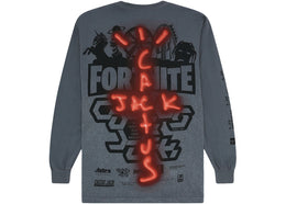 Travis Scott Back Bling L/S Tee Washed Grey - product view 2