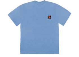 Travis Scott CJ Gamer II T-Shirt Washed Blue - vue 360