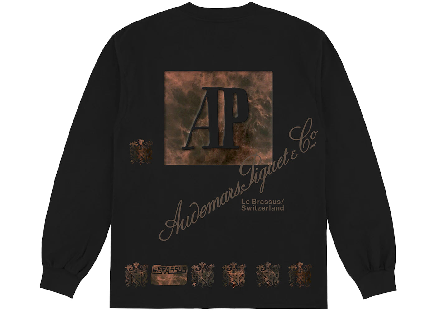 Travis Scott CJ x Audemars Piguet Le Brassus Long Sleeve Tee Black - vue 360