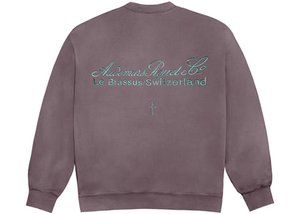 Travis Scott CJ x Audemars Piguet Logo II Crewneck Purple - authentic Travis Scott product