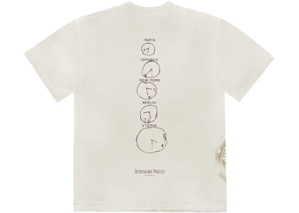 Travis Scott CJ x Audemars Piguet Time Zones Tee White - authentic Travis Scott product