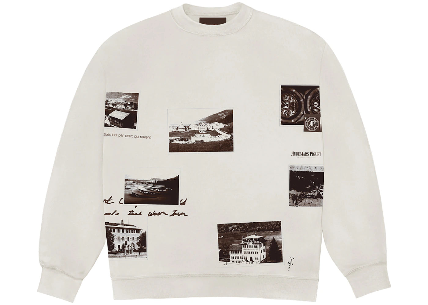 Travis Scott CJ x Audemars Piguet Vintage Crewneck White - vue secondaire A