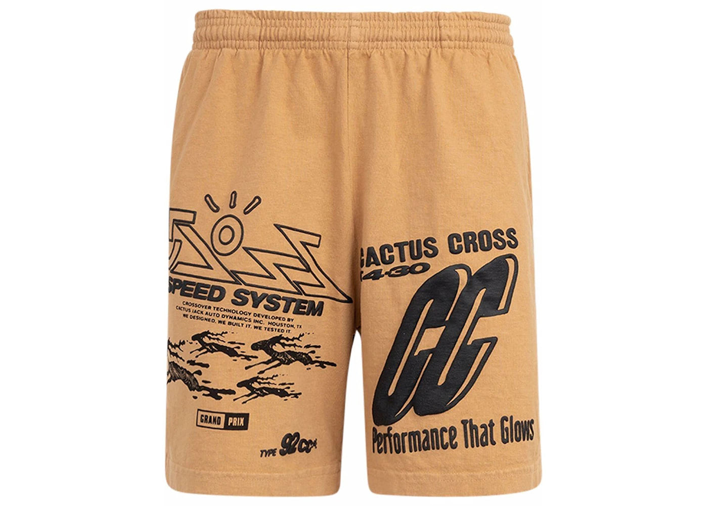 Travis Scott Cactus Jack 92CC Shorts Light Brown - vue secondaire A