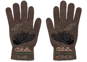 Travis Scott Cactus Jack Cross Gloves Brown - vue 360