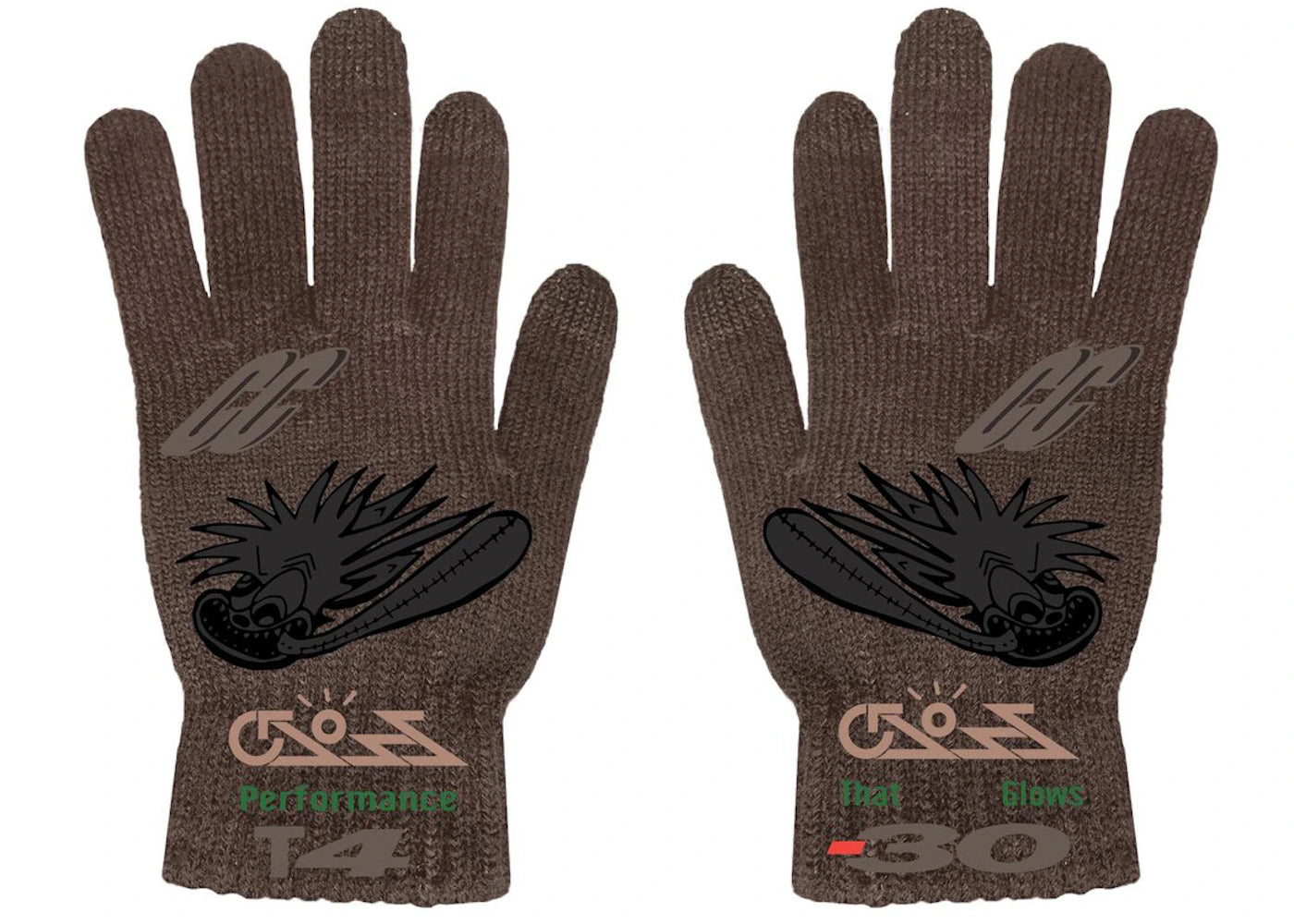 Travis Scott Cactus Jack Cross Gloves Brown - vue secondaire A