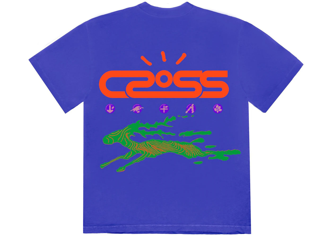 Travis Scott Cactus Jack Cross Tech Tee I Royal - vue secondaire A