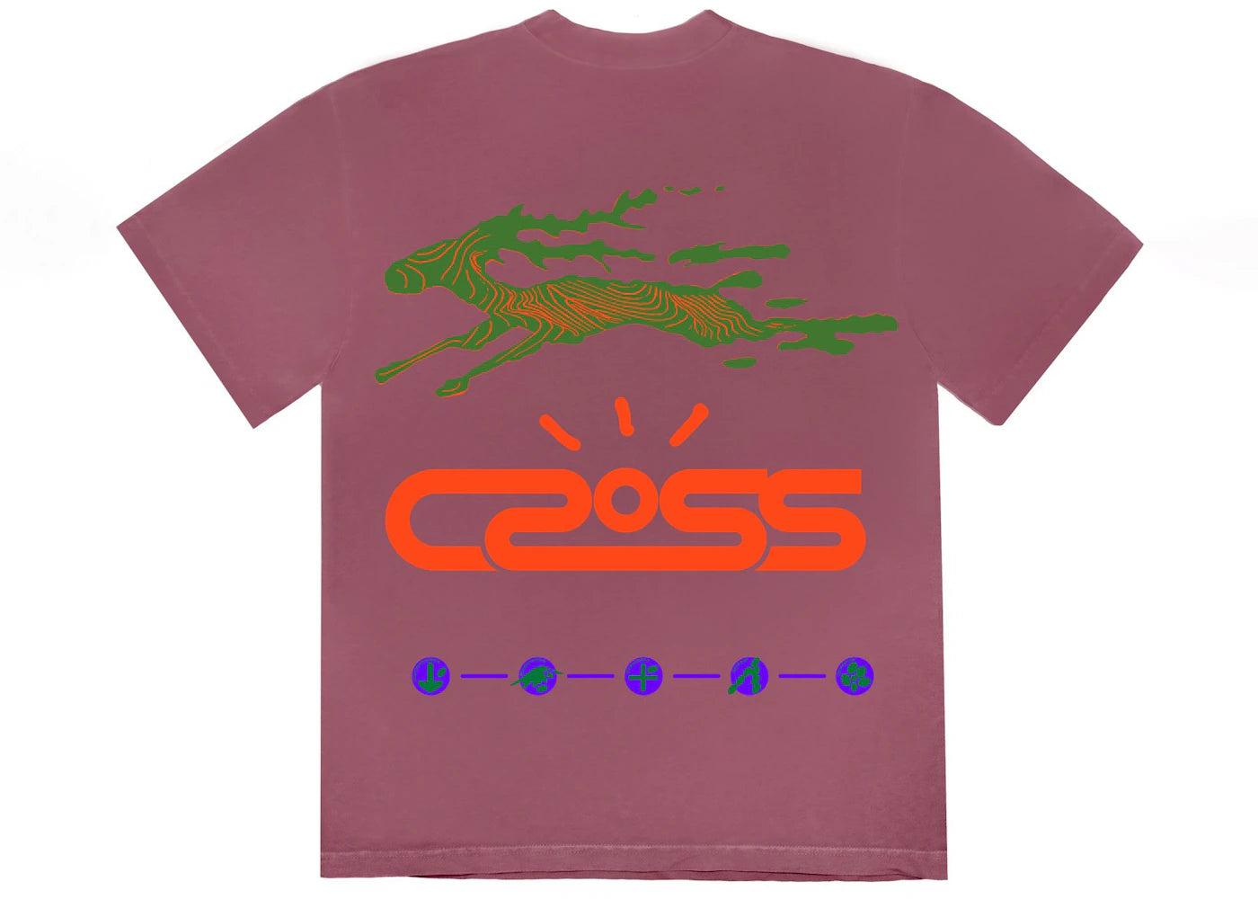 Travis Scott Cactus Jack Cross Tech Tee II Washed Purple - vue secondaire A