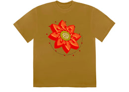 Travis Scott Cactus Jack Flower T-shirt Gold - apparel view 2