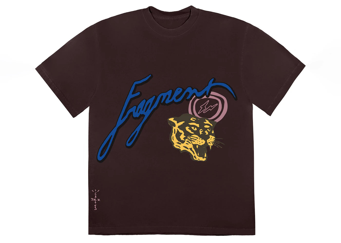 Travis Scott Cactus Jack For Fragment Icons Tee Brown - vue 360