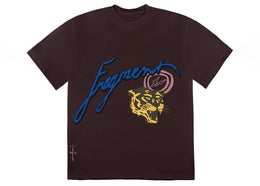 Travis Scott Cactus Jack For Fragment Icons Tee Brown - authentic Travis Scott product