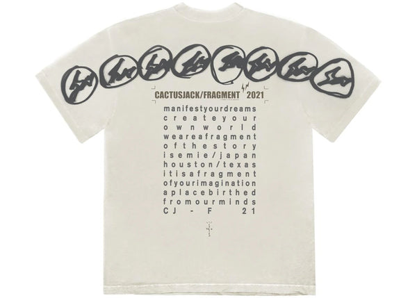 Travis Scott Cactus Jack For Fragment Manifest T-shirt White