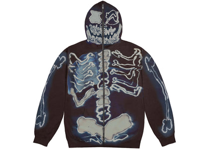 Travis Scott Cactus Jack For Fragment Skeleton Graffiti Full Zip Hoodie Multi - authentic Travis Scott apparel