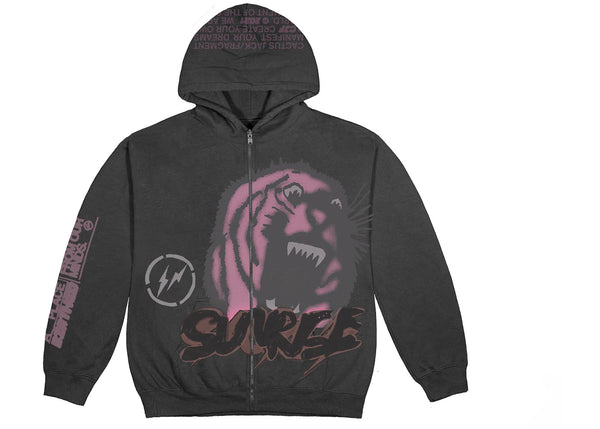 Travis Scott Cactus Jack For Fragment Sunrise Zip Up Hoodie Black