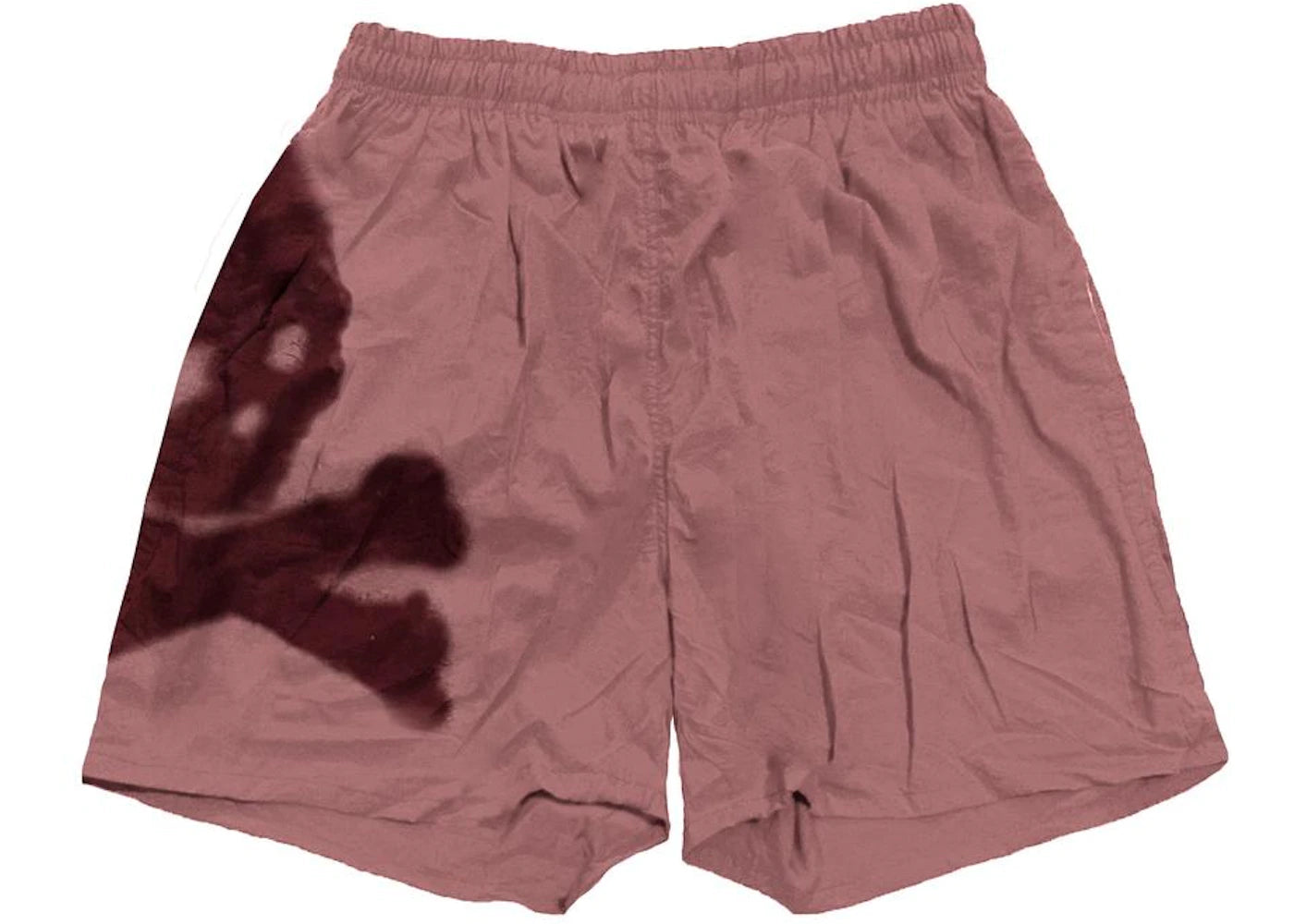 Travis Scott Cactus Jack For Mastermind Skull Shorts Washed Red - vue secondaire B