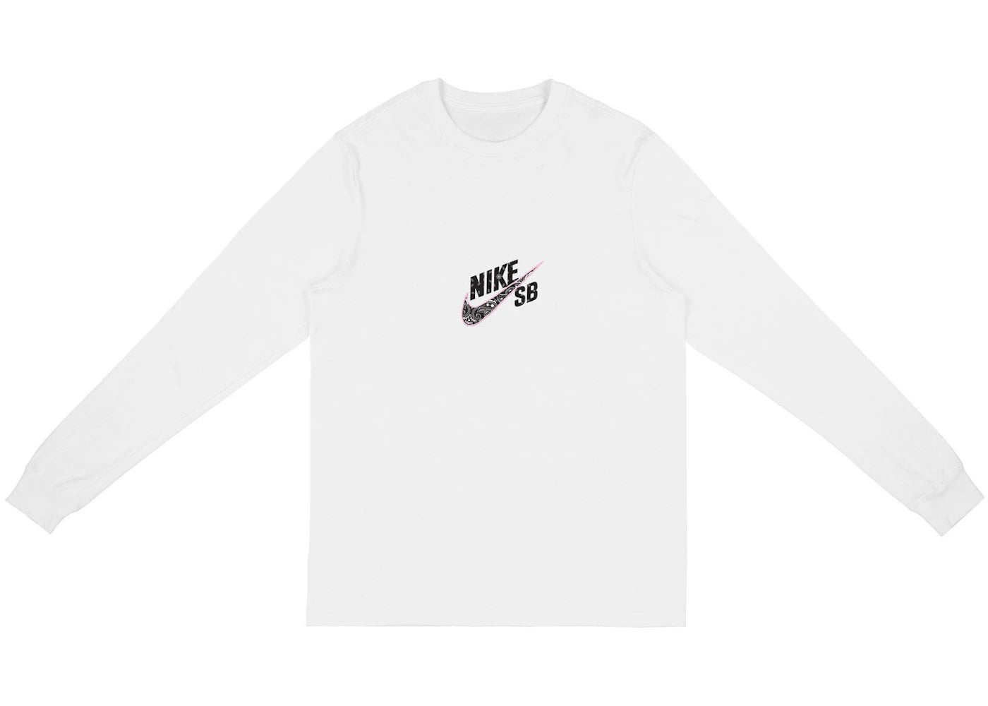 Travis Scott Cactus Jack For Nike SB Longsleeve T-Shirt White - vue secondaire A