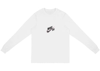 Travis Scott Cactus Jack For Nike SB Longsleeve T-Shirt White - apparel view 2