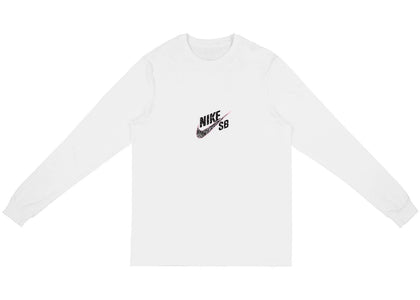 Travis Scott Cactus Jack For Nike SB Longsleeve T-Shirt White - apparel view 2