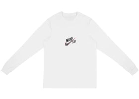 Travis Scott Cactus Jack For Nike SB Longsleeve T-Shirt White